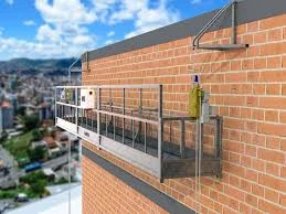 projeto de andaimes suspensos